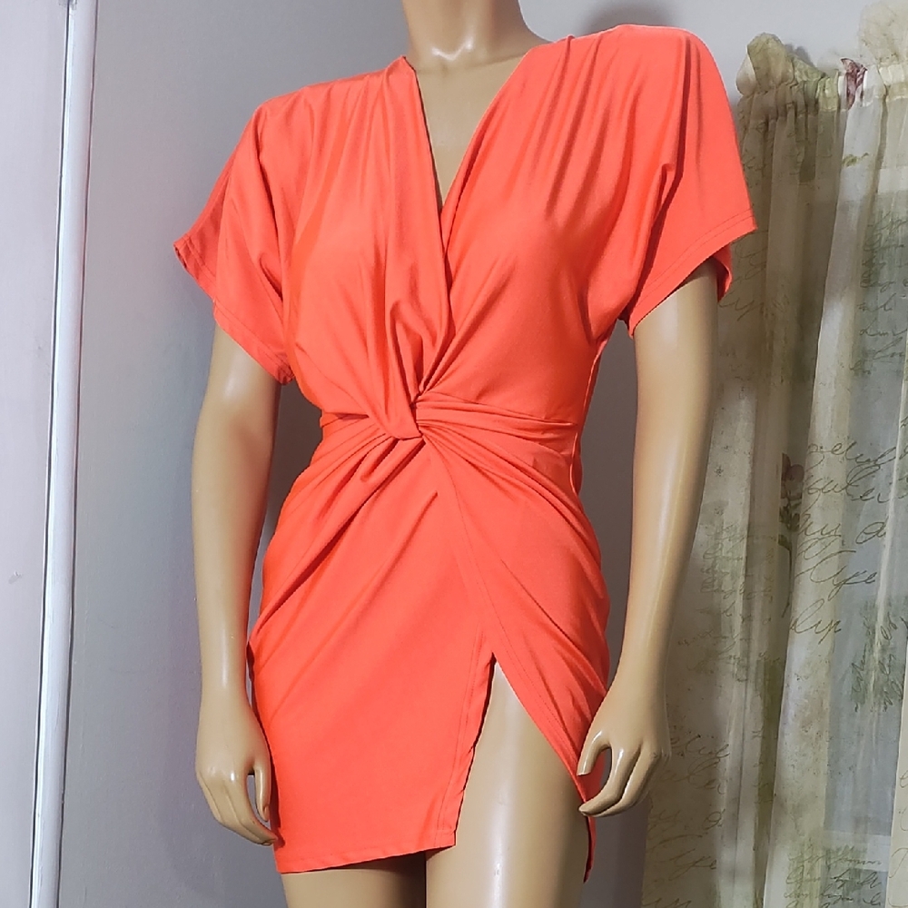 Fashion Nova Orange Mini‎ Dress